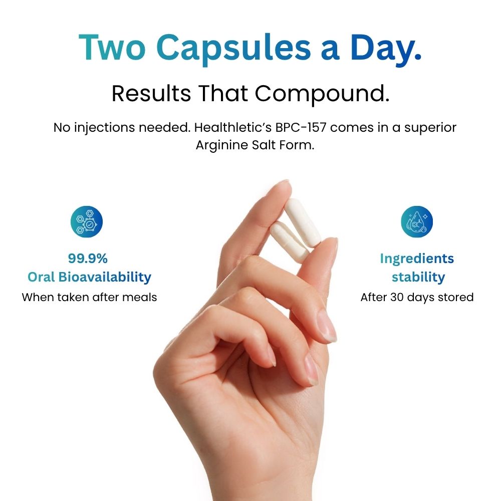 Pepticore BPC-157 Oral Peptide – 99.9% Pure Wellness Support Supplement | 60 Capsules