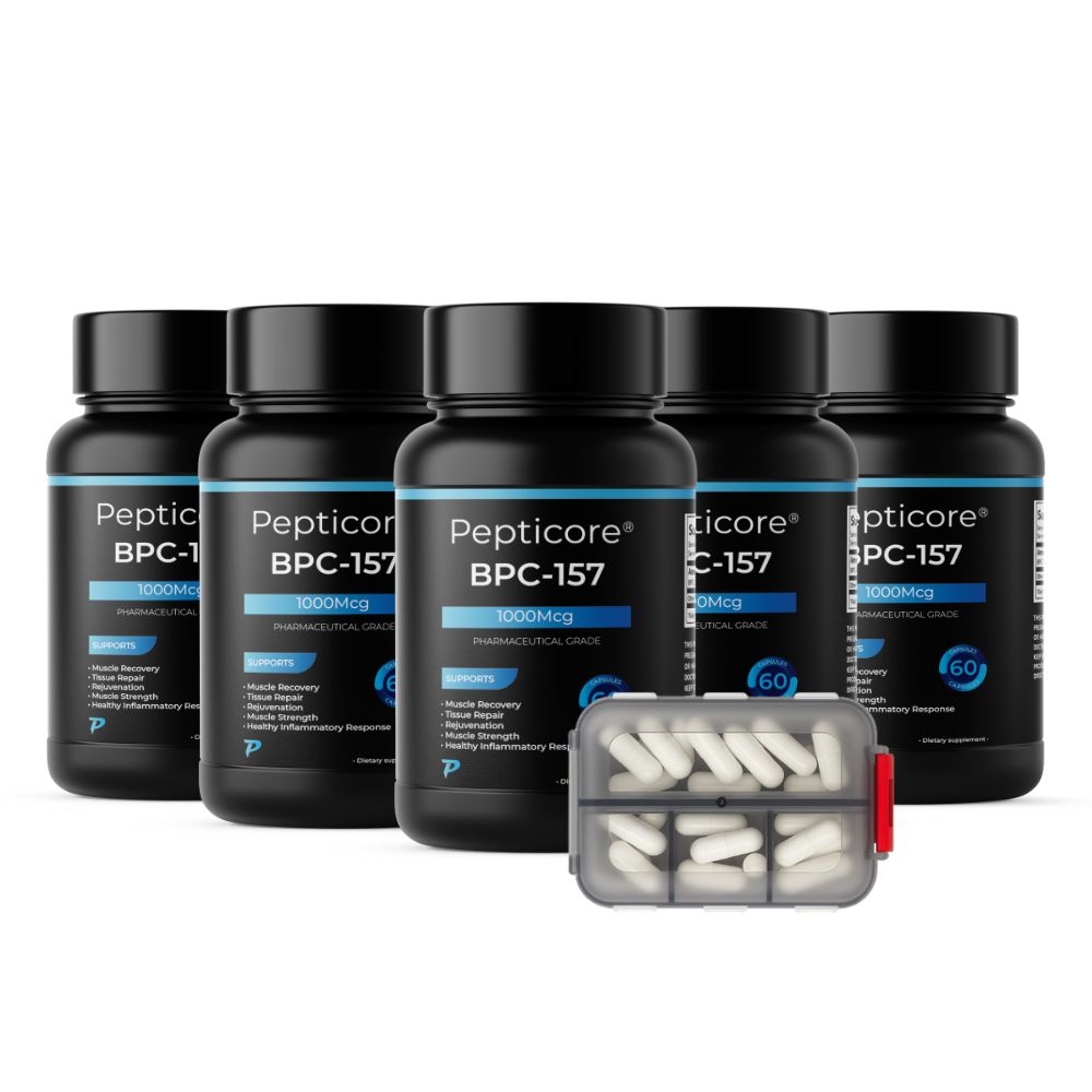 Pepticore BPC-157 Oral Peptide – 99.9% Pure Wellness Support Supplement | 60 Capsules